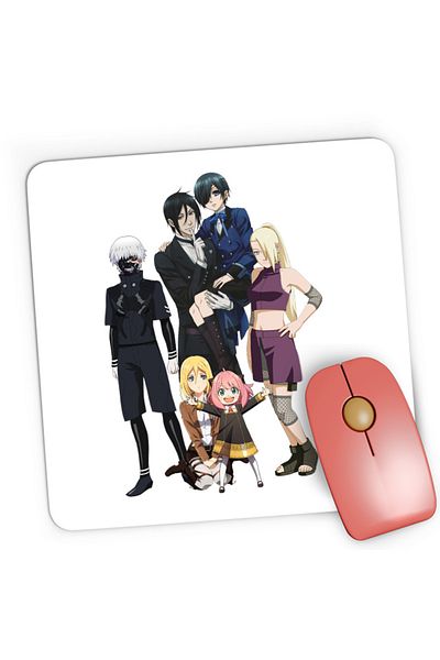 OEM Mousepad Gaming Black Butler Naruto Tokyo Ghoul Kaneki, 21x19 см