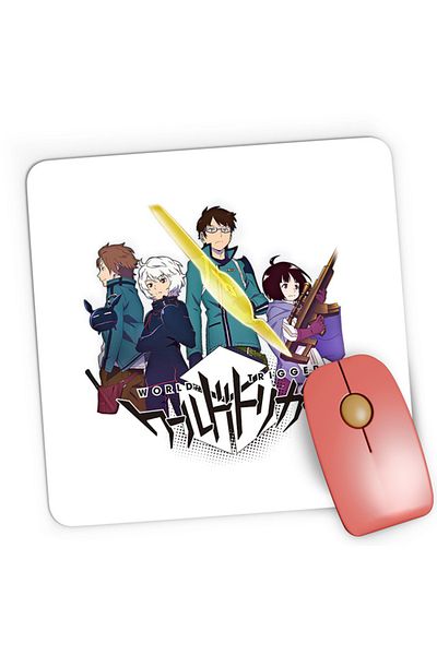 OEM Mousepad Gaming World Trigger Logo Anime Sci-fi Otaku Action Shounen, 21x19 см