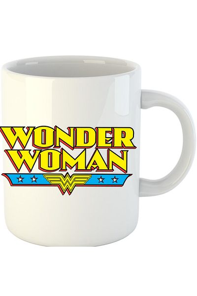 OEM Cana Wonder Woman Logo American Comic Books Action, alba, 330 ml