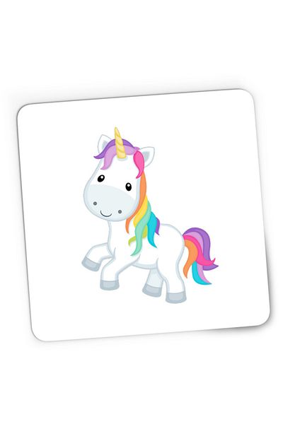 OEM Mousepad Gaming Unicorn Squad Colorful Cute Toy Fluffy, 21x19 см