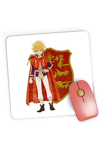 OEM Mousepad Gaming Black Clover Leopold Vermillion Knight Short Strong, 21x19 см