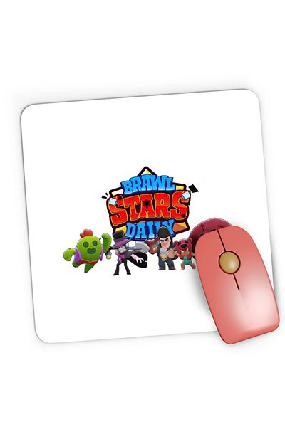 OEM Mousepad Gaming Brawl Stars Logo Heroes Battle Royale Zone Diversity, 21x19 см