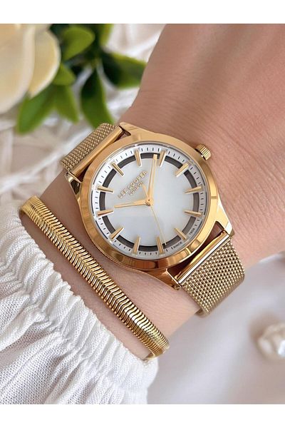 Lee Cooper Steel Mesh Band 3 Atm Water Resistant Women Wrist Watch Vs.Blkt.0496