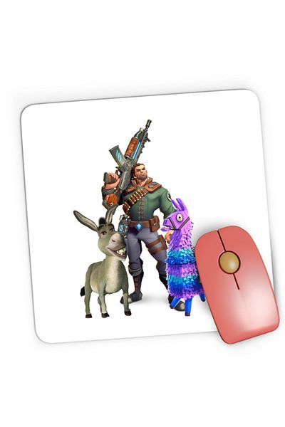 OEM Mousepad Gaming Fortnite Goat Donkey Animals Hunting, 21x19 см