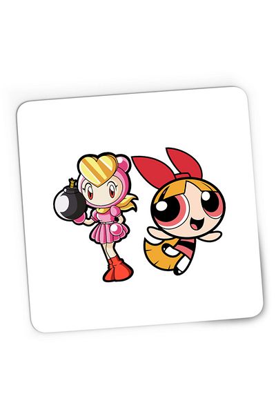 OEM Mousepad Gaming Bomberman Powerpuff Girls Blossom Girly, 21x19 см