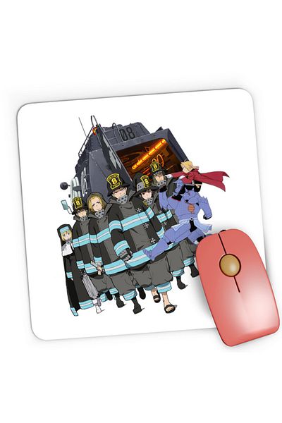 OEM Mousepad Gaming Fire Force All Team Otaku, 21x19 см