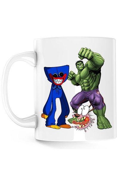 OEM Cana Huggy Wuggy Courage Coward Dog Hulk Fight Demon, alba, 330 ml