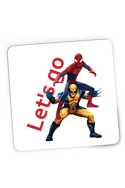 OEM Mousepad Gaming Wolverine X-Men Spiderman Funny Hug Marvel DC Comics, 21x19 см