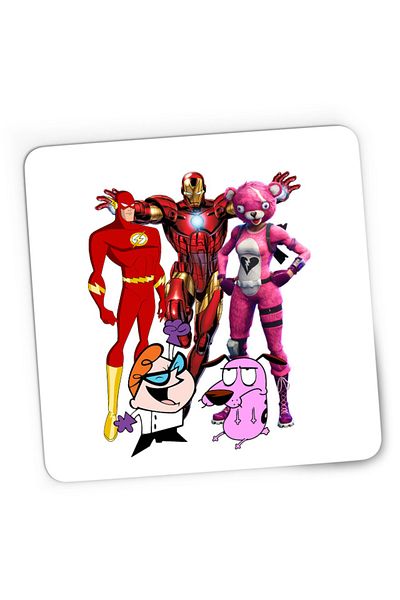 OEM Mousepad Gaming Flash Dexter Courage Coward Dog Fortnite, 21x19 см