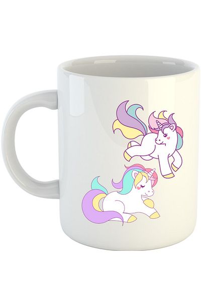 OEM Cana Unicorn Squad Stars Horse Love Animals, alba, 330 ml