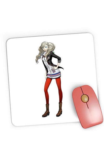 OEM Mousepad Gaming Persona Takamaki Ann Twin Pony Tails Manga, 21x19 см
