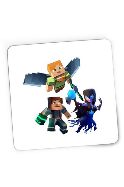 OEM Mousepad Gaming Minecraft Elytra End Clash of Clans Mage Survival, 21x19 см