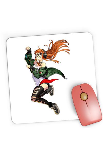 OEM Mousepad Gaming Persona Sakura Futaba Aggresion Woman, 21x19 cm