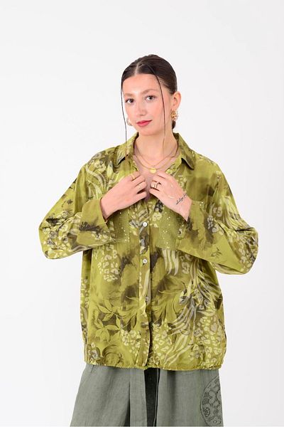 Park Moda 22007-5 CĂMĂȘĂ DETALIE CU PIELE MODEL AUTENTIC