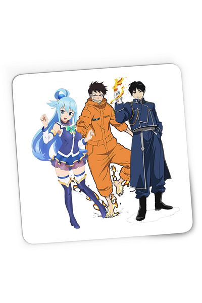 OEM Mousepad Gaming Fire Force Kusakabe Animeeater Konosuba, 21x19 cm