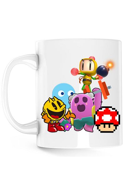 OEM Cana Brawl Stars Mario Bomberman Pacman Pink Spike Gameplay, alba, 330 ml