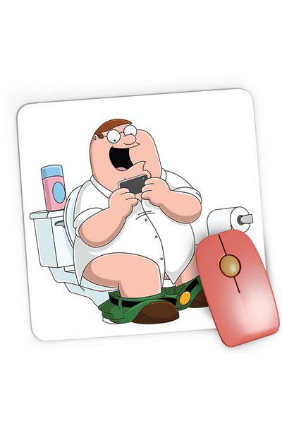 OEM Mousepad Gaming Family Guy Bathroom Smartphone Tik Tok Play, 21x19 см