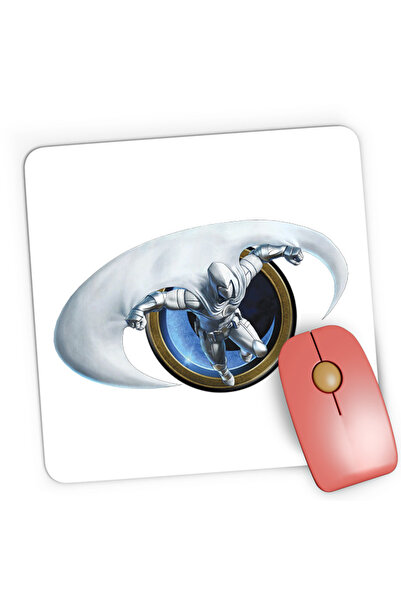 OEM Mousepad Gaming Moon Knight Fly Paranormal Logo US Protect Books, 21x19 см