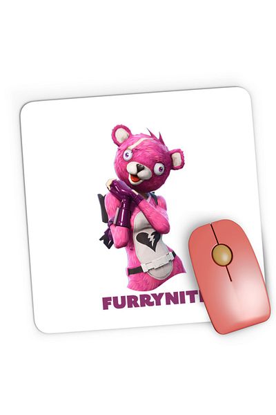 OEM Mousepad Gaming Fortnite Bunny Furry Fluffy Easter Event, 21x19 см
