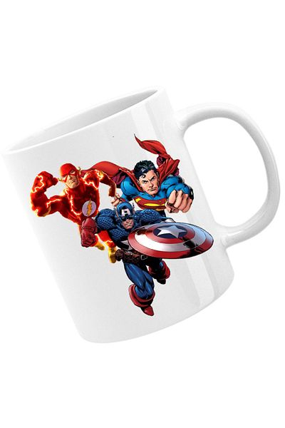 OEM Cana Flash Captain America Superman Fly Mystery Supranatural, alba, 330 ml