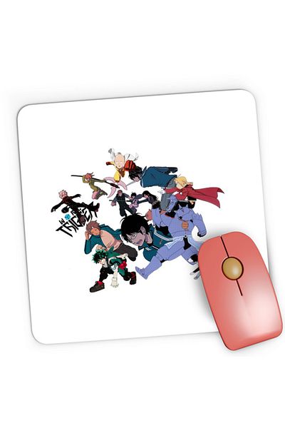 OEM Mousepad Gaming World Trigger Minna-san Protect Earth Super Powers, 21x19 см