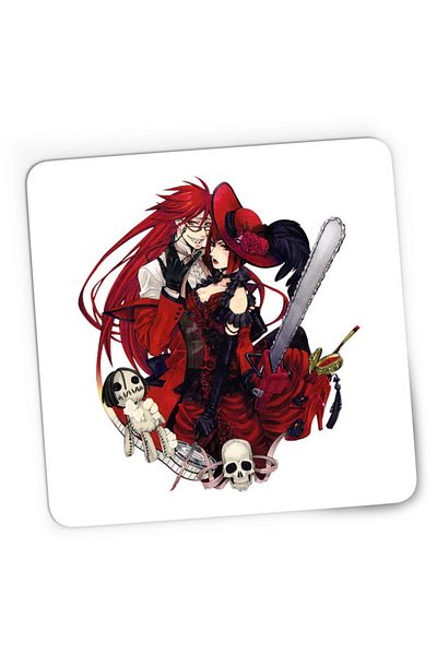 OEM Mousepad Gaming Black Butler Madame Red Shinigami Reaper, 21x19 см