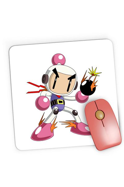 OEM Mousepad Gaming Bomberman Anime Manga Cosplay, 21x19 см
