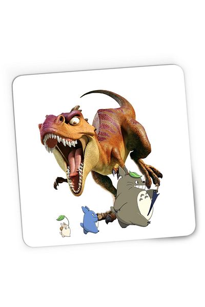OEM Mousepad Gaming Ice Age Totoro Dinosaur T-Rex Ghibli Animation, 21x19 см