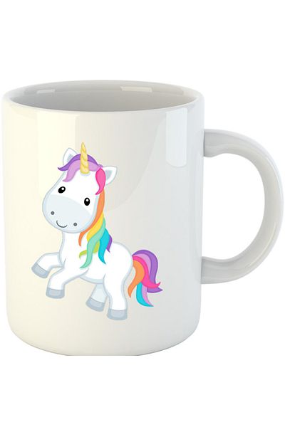 OEM Cana Unicorn Squad Colorful Cute Toy Fluffy, alba, 330 ml