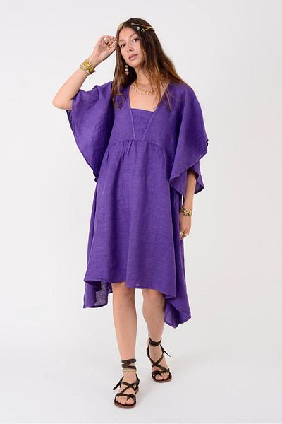 Park Moda 72111 Bella Asymmetric Linen Dress