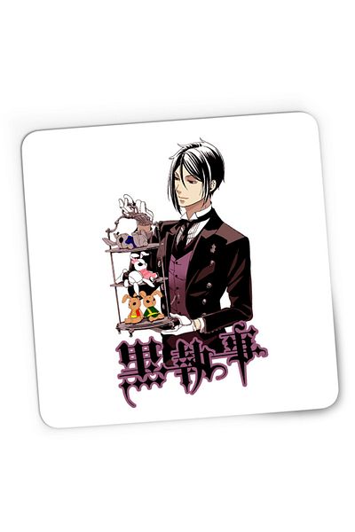 OEM Mousepad Gaming Black Butler Sebastian Ciel Wonderland Animekage, 21x19 см