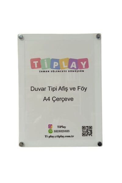 Ti Play Wall Mounted Banner and Foil Frame Uv Printed