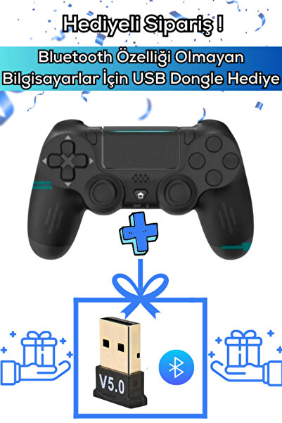 Maybax Usb Dongle Hediyeli Wireless Joystick PC Laptop Tablet Mobile Playstation4 Uyumlu