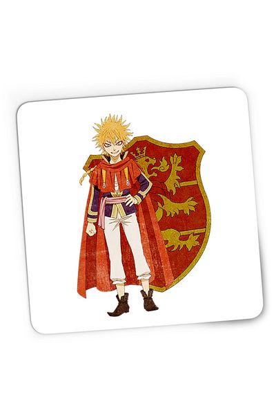OEM Mousepad Gaming Black Clover Leopold Vermillion Knight Short Strong, 21x19 см