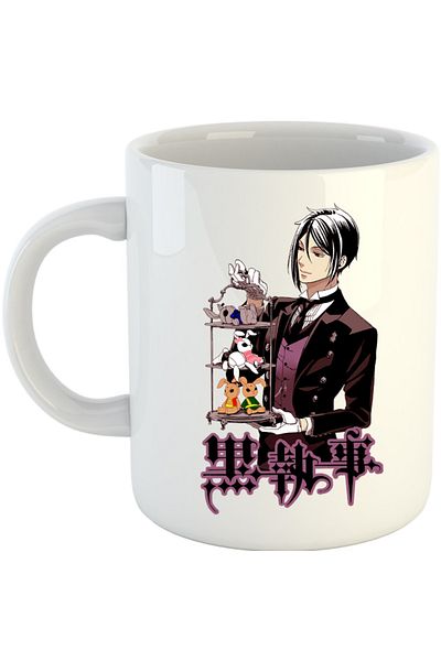 OEM Cana Black Butler Sebastian Ciel Wonderland Anime Cake, alba, 330 ml