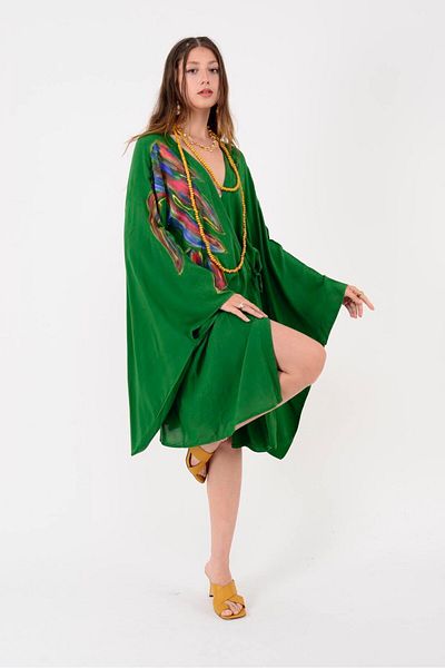Park Moda AN10604 ΦΟΡΕΜΑ ΚΙΜΟΝΟ ΖΩΓΡΑΦΙΚΗ ΧΕΙΡΟΣ ΜΕ ΜΟΡΦΑ ΜΑΡΜΑΡΟΥ