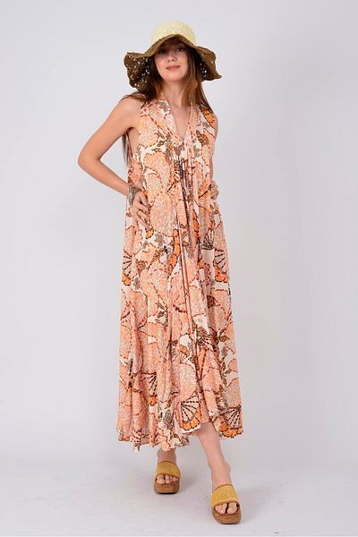 Park Moda AN10541 ΦΟΡΕΜΑ ΖΥΛ ΣΑΛΙΟ ΜΕ ΣΧΕΔΙΟ ΛΟΥΛΟΥΔΙΩΝ