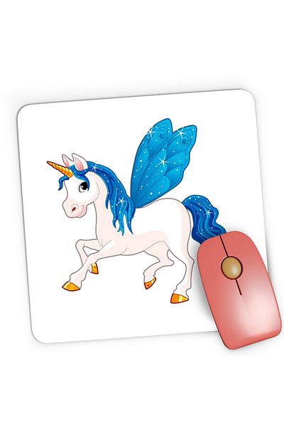 OEM Mousepad Gaming Unicorn Squad Fly Butterfly Water Element, 21x19 см