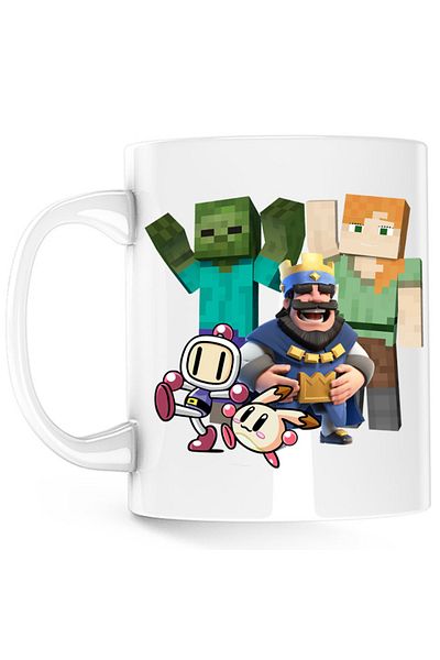OEM Cana Minecraft Brawl Stars Bomberman Kawaii Open World, alba, 330 ml