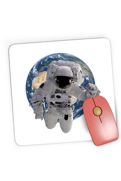 OEM Mousepad Gaming NASA Earth Life Satelite Astronaut Project Comet, 21x19 см