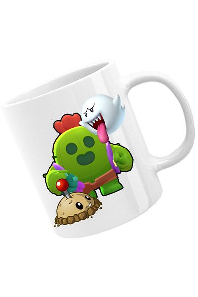OEM Cana Brawl Stars Shooter Arena Hero Mario Ghost Plants, alba, 330 ml