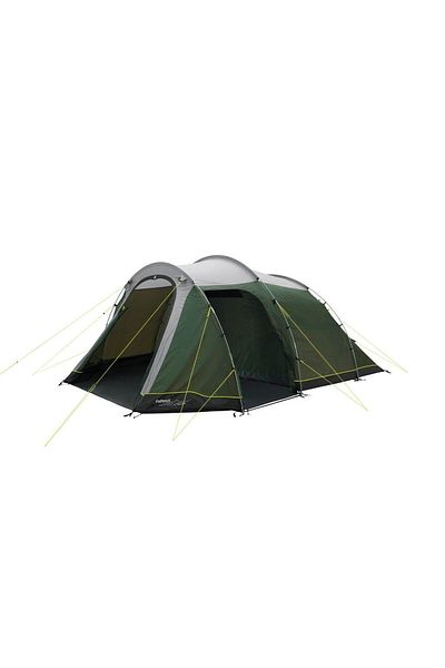 3 Cort tunel Outwell Earth 5 Plus cu două camere pentru 5 persoane, Verde, Gri | Outwell