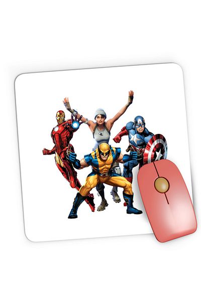 OEM Mousepad Gaming Fortnite Superheroes Marvel DC Super Powers, 21x19 см