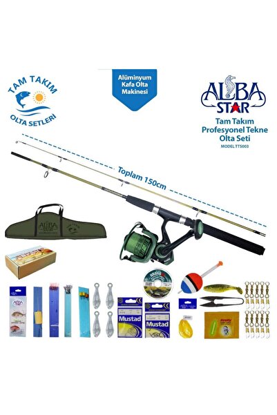 Albastar Tts003 Profesyonel Tekne Olta Seti 150cm