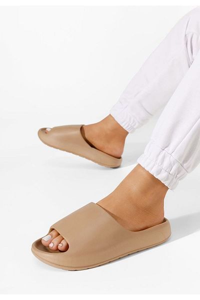B T Shoes Jomya women's slippers khaki
