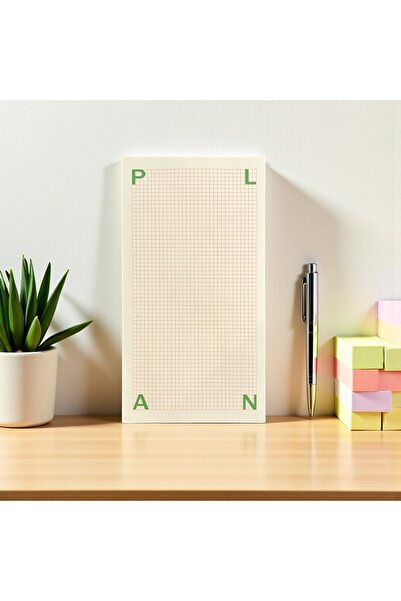 Fark Tanıtım ورق ملاحظات مربع من كوبار-أت | 150 ورقة، 90 جرام ورق عاجي | مخطط طويل الشكل - 226 × 118 ملم