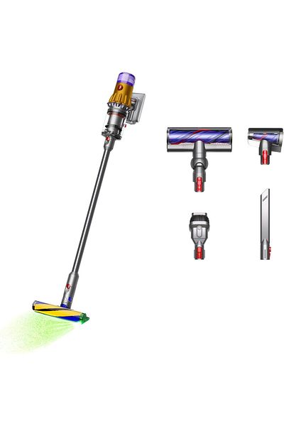 DYSON V12 Detect Slim Cordless Vacuum Cleaner, Yellow/Iron