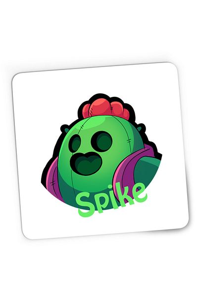 OEM Mousepad Gaming Brawl Stars Spike Sharpshooter Class Legendary Super Power, 21x19 см