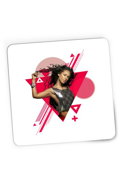 OEM Mousepad Gaming Alicia Keys Music Abstract EDM Concert Lyrics, 21x19 см