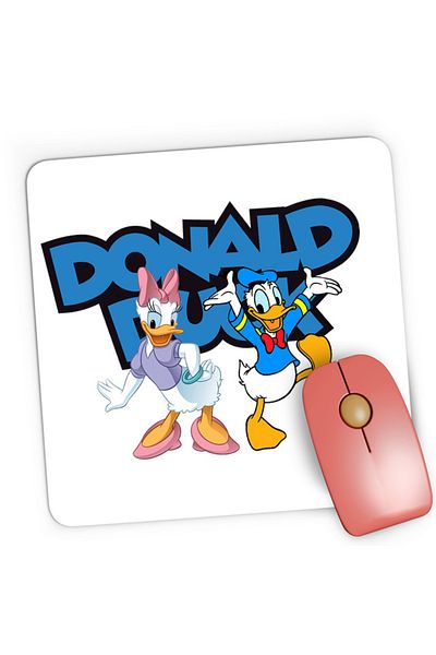OEM Mousepad Gaming Donald Duck Daisy Lovers Family American, 21x19 см